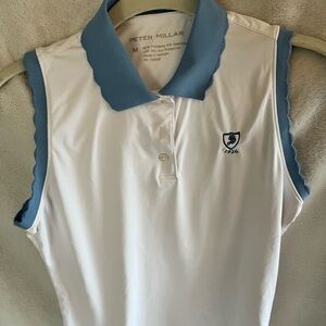 Peter Millar women’s Golf Polo Shirt with Blue Accents